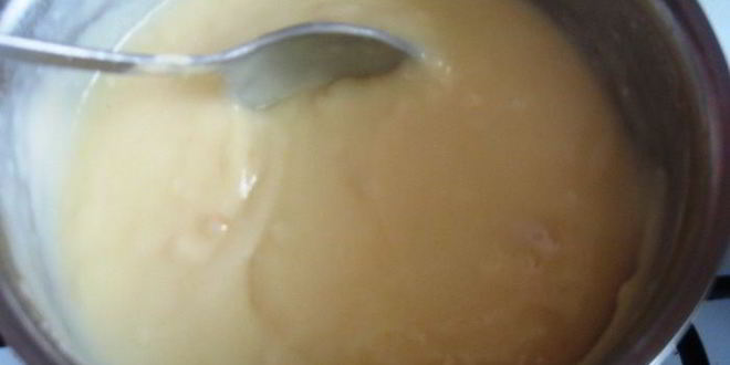 Рецепт нежного кекса с яблоками и лимонным заварным кремом