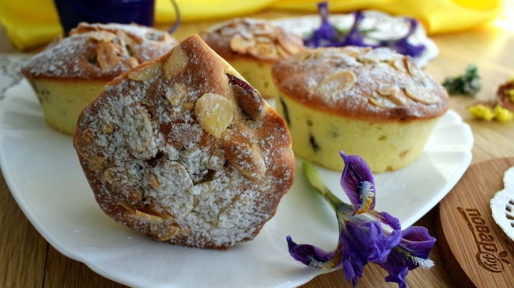 Как приготовить пасхальные кексы с клюквой