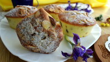 Рецепт Пасхальных кексов с клюквой