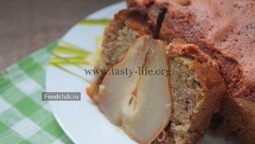 Рецепт Пряного кекса с грушами