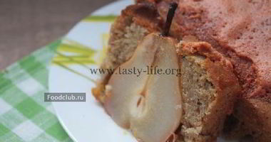 Рецепт Пряного кекса с грушами