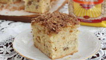 Рецепт Пышного кекса с овсяными хлопьями