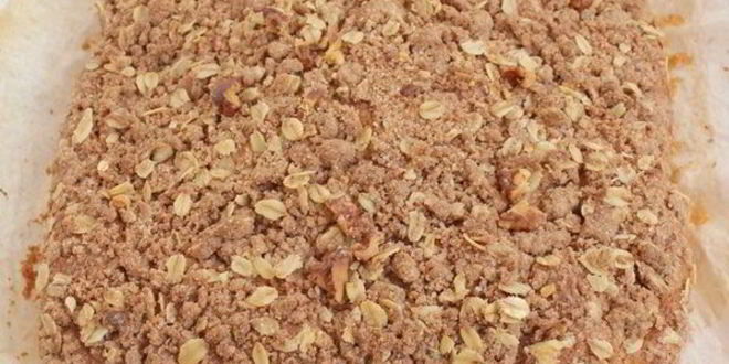 Рецепт пышного кекса с овсяными хлопьями