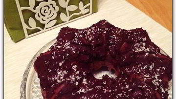 Рецепт Шоколадного кекса с вишней и орехами