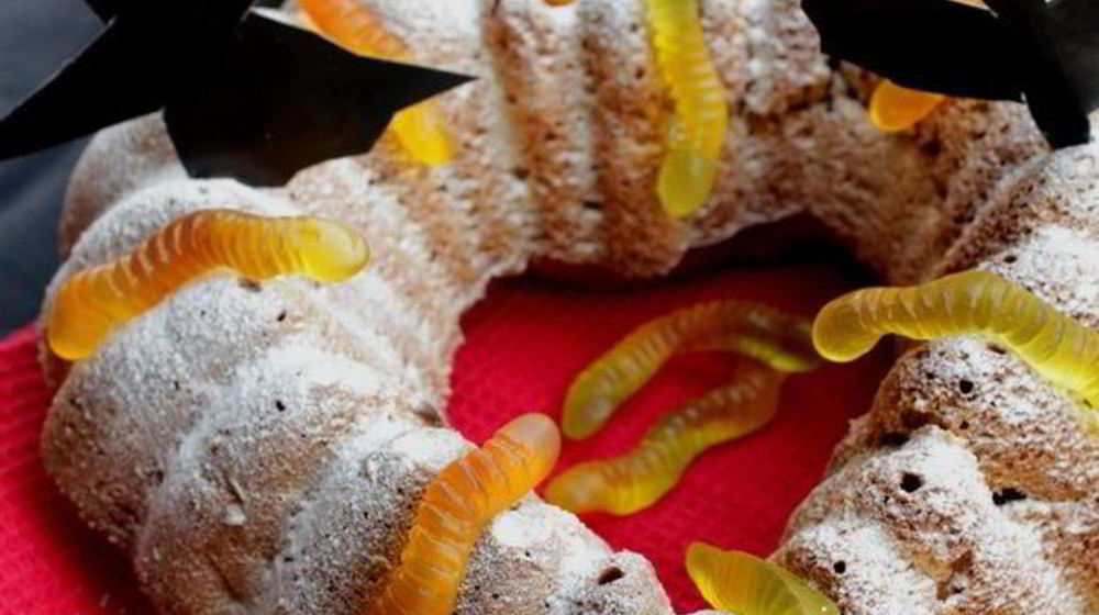 Как приготовить тыквенный кекс с яблоками на хеллоуин