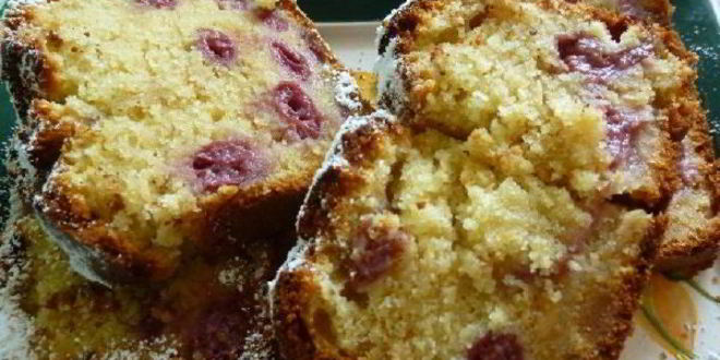 Рецепт вишневого кекса с марципаном