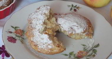 Рецепт Яблочных кексов с курагой