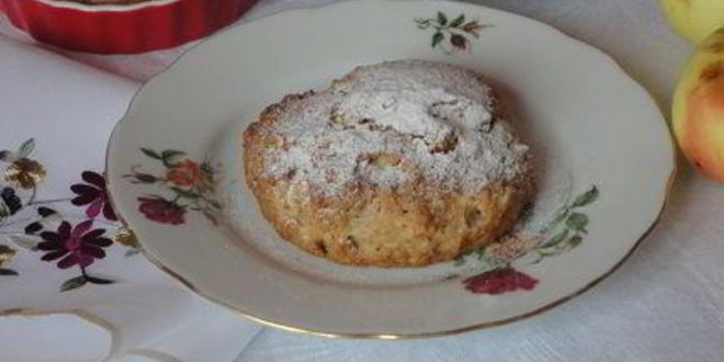Рецепт яблочных кексов с курагой