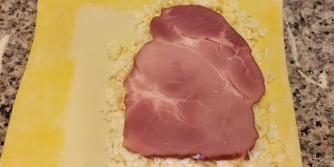 Рецепт слоеного хачапури с ветчиной