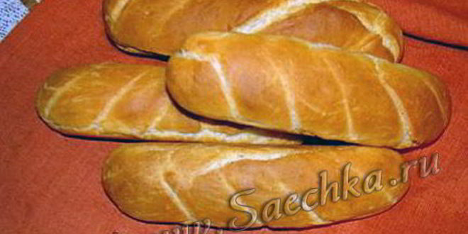 Рецепт багета в специальных формах для хлебопечки