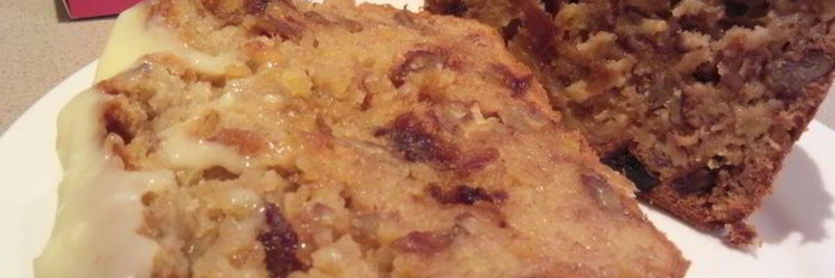 Рецепт Бананового пирога-хлеба с финиками и орехами пекан