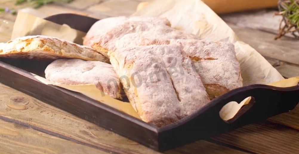 Рецепт чиабатту с луком