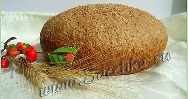 Рецепт Хлеба пшеничного с отрубями