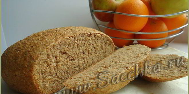 Рецепт хлеба пшеничного с отрубями