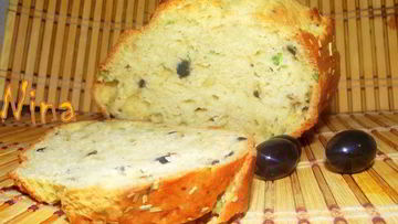 Рецепт Хлеба с оливками и пармезаном