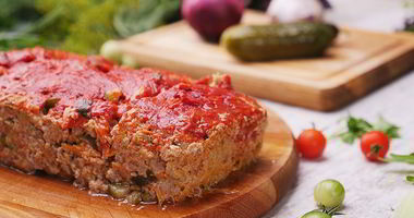 Рецепт Мясного хлеба с огурцами