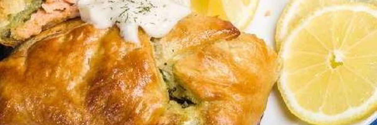 Рецепт Конвертиков с семгой и шпинатом