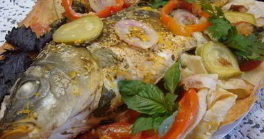 Рецепт Фирменного карпа в лаваше