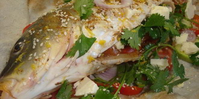 Рецепт фирменного карпа в лаваше