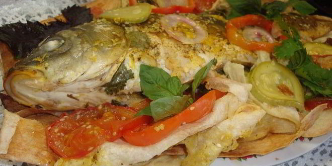 Рецепт фирменного карпа в лаваше