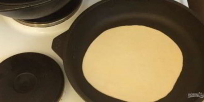 Рецепт лаваша из постного теста