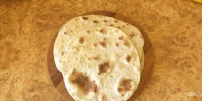 Рецепт лаваша из постного теста