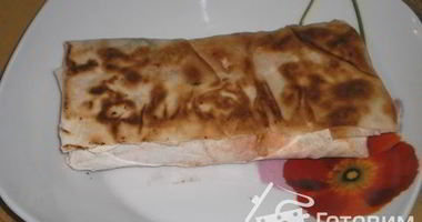 Рецепт Лаваша на завтрак, а кому и на ужин