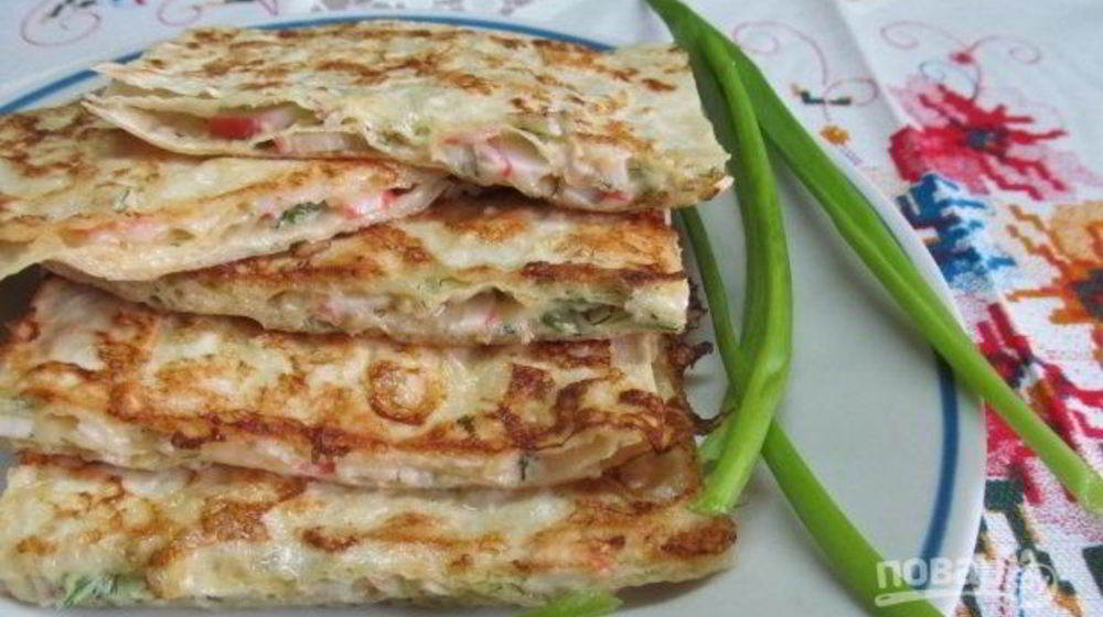 Как приготовить лаваш, обжаренный в яйце