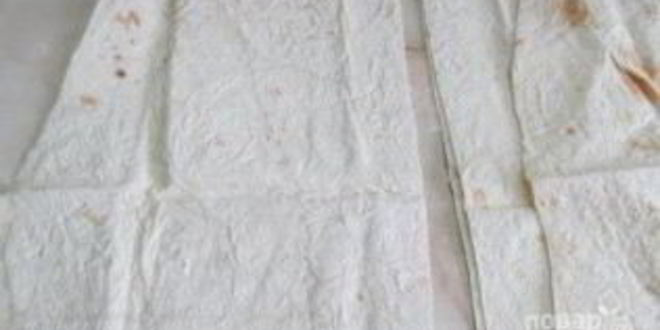 Рецепт лаваша, обжаренного в яйце