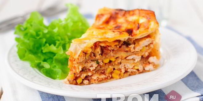 Рецепт лаваша с фаршем