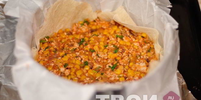 Рецепт лаваша с фаршем