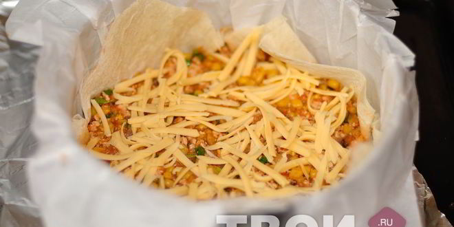 Рецепт лаваша с фаршем