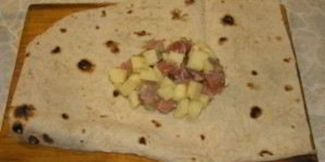 Рецепт лаваша с картошкой