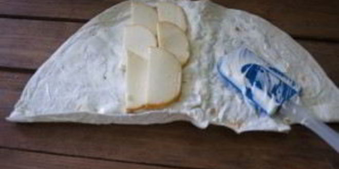 Рецепт лаваша с копченым сыром