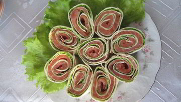 Рецепт Лаваша с красной рыбой