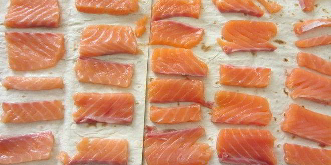 Рецепт лаваша с красной рыбой