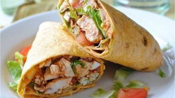 Рецепт Лаваша с курицей и овощами