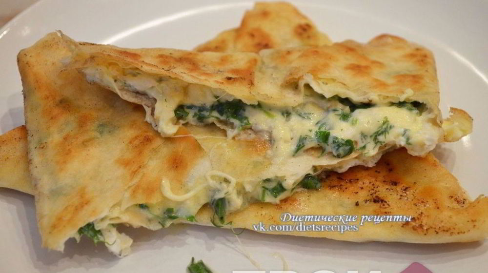 Как приготовить лаваш с зеленью и сыром