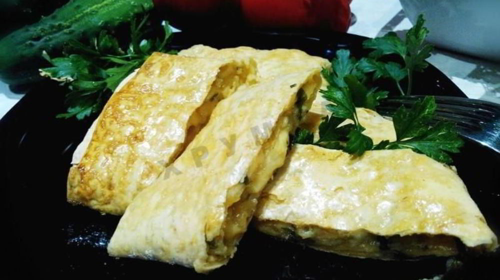 Как приготовить лаваш запеченный с сыром в духовке