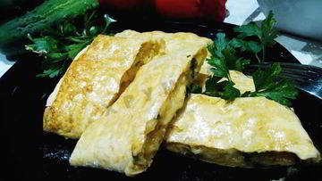 Рецепт Лаваша запеченного с сыром в духовке