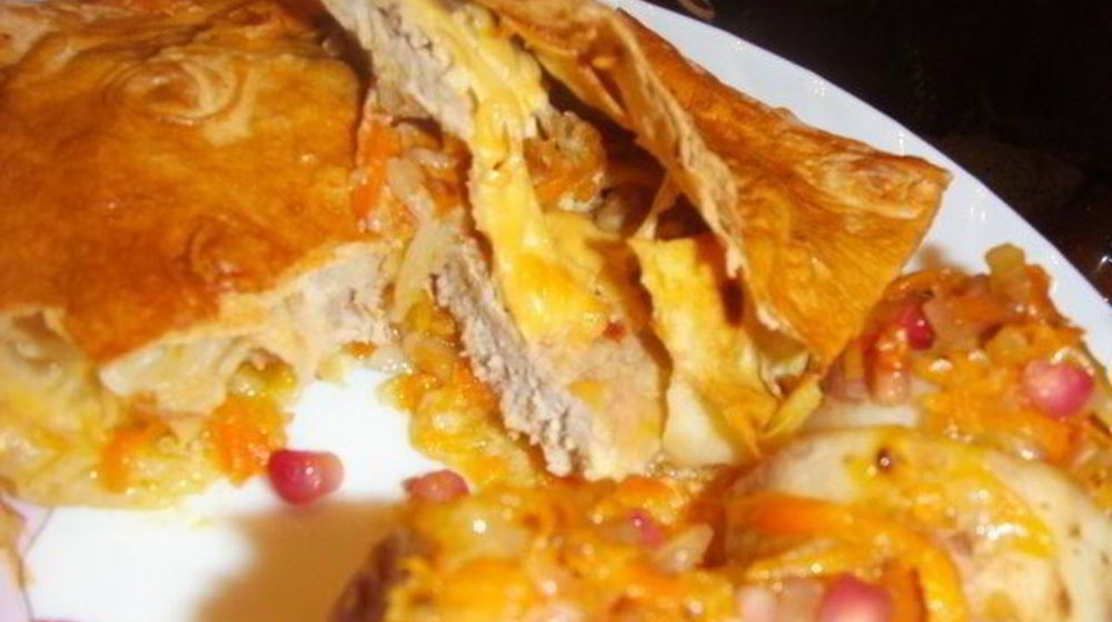 Как приготовить мясо в лаваше в духовке