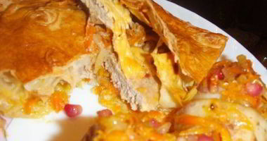 Рецепт Мяса в лаваше в духовке