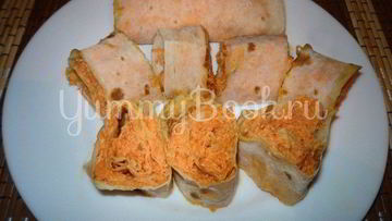 Рецепт Рулетиков из лаваша