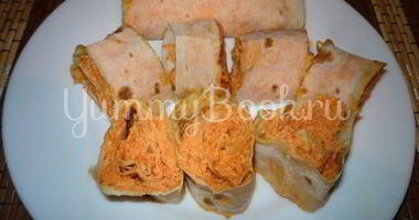 Рецепт Рулетиков из лаваша