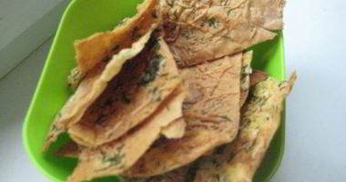 Рецепт Сырных чипсов из лаваша с зеленью