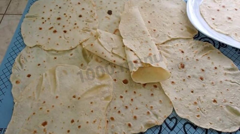 Как приготовить тонкий домашний лаваш без дрожжей