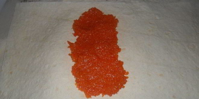 Рецепт тыквы в лаваше