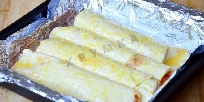 Рецепт вертутов с тыквой из лаваша