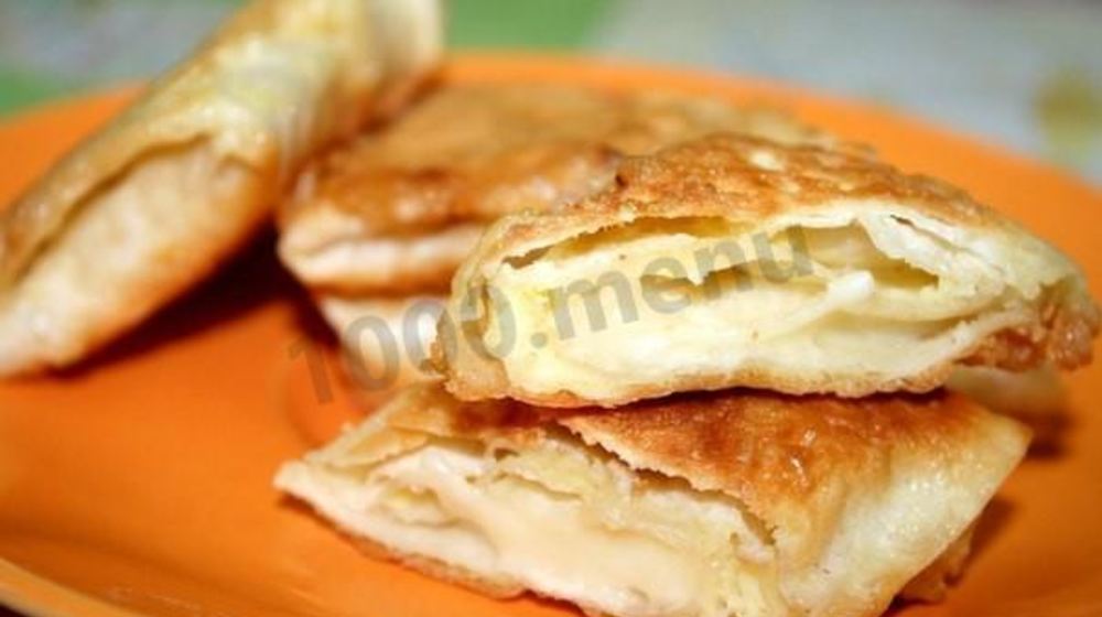 Как приготовить жареный лаваш с сыром