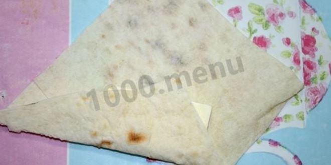 Рецепт жареного лаваша с сыром